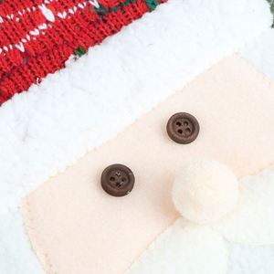 Chaussettes de Noël personnalisées brodées renne, monogramme mignon pingouin 3D en peluche, sac cadeau cheminée pour décoration de fête - Product Image 5