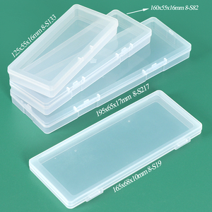 SUNSHING Flat Transparent Plastic Storage <b>Box</b> with Lids Hard Drill Bits Carry Case Collector <b>Packaging</b> Clear <b>Small</b> Organizer - Product Image 2