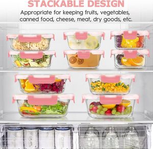 New Design Multifunctional Meal Prep Containers Bpa Free Glass Food Container Leak Proof <b>Lunch</b> <b>Box</b> Glass Lid Kitchen Use - Product Image 5