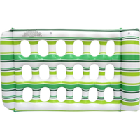 Hamac aquatique gonflable rayé pliable en maille pour adultes, idéal pour la plage, la piscine et les fêtes