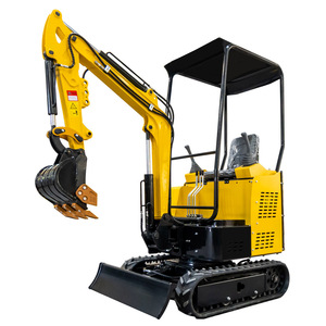 Mini-excavatrice compacte jaune de 1,5 tonne pour verger et usage intérieur avec rayon de braquage court - Product Image 1