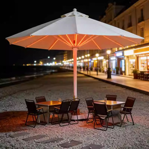 Parasol d'extérieur grand format avec éclairage et télécommande pour villas, hôtels, restaurants et jardins – Vente directe usine - Product Image 5