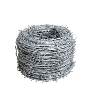 Precio de alambre de púas de alta calidad por rollo/malla de alambre de púas galvanizada rollo de cerca de alambre de púas de acero inoxidable