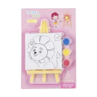 Kit de Peinture à l'Huile DIY Thème Dessin Animé avec Cadre, Jouet Éducatif pour Enfants, Cadeaux de Fête d'Anniversaire, Récompenses de Maternelle, Piñata