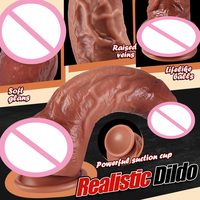 Juguete Sexual Realista de Dildo Grueso y Grande para Mujeres, Dildo Grande Realista con Fuerte Ventosa, Pene con Punto G para Hombres Avanzados