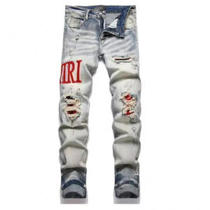 <span class=keywords><strong>Jeans</strong></span> da <span class=keywords><strong>Uomo</strong></span> Hip Hop All'Ingrosso, Alta Qualità, Elasticizzati, Stampa 3D, Ecologici, Lavaggio Chiaro, Stile Moderno - Product Image 2