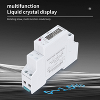 Medidor de Energía Monofásico Electrónico de 35 mm para Montaje en Riel DIN DDS6682 HIZU 1P Comunicación ModbusRTU/DLT_645-2007 Pantalla LCD 1.0
