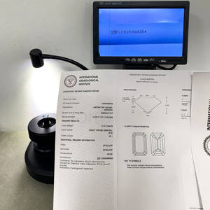 トレンド製品VS1 4.10カラットブルー色合成ダイヤモンドエメラルドカット長方形形CVDダイヤモンドテスターラボ成長ダイヤモンド - Product Image 4