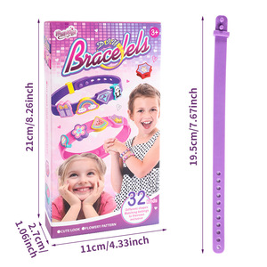 Dropshipping Shopify Kids DIY Bead Bracelet Making Kit Alphabet Letter Cartoon Jewelry Creative Educational <b>Gift</b> For Girls - Product Image 1