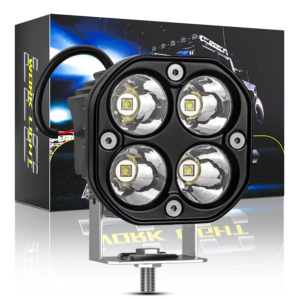 DXZ-luces LED antiniebla y de conducción para camiones, MINI lámparas led de 3 ", 40W, blanco y amarillo, 4x4, UTV