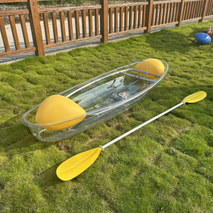 Kayak Transparente <span class=keywords><strong>de</strong></span> PC <span class=keywords><strong>de</strong></span> 2.44m para 1 Persona, Colorido, Ligero, Directo <span class=keywords><strong>de</strong></span> Fábrica, para Pesca y Recreación en Lagos - Product Image 5
