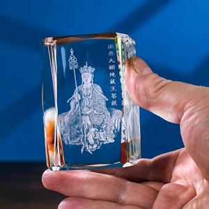 3D laser <span class=keywords><strong>Crystal</strong></span> <span class=keywords><strong>block</strong></span> với LED ánh sáng cơ sở phật tượng Trống pha lê Cube nhà máy trực tiếp - Product Image 4