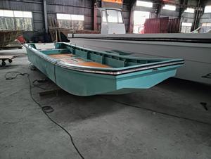 Barco <span class=keywords><strong>Panga</strong></span> de Fibra de Vidrio de 21 pies/6.3 m con Proa Plana y Fondo Plano para Acuicultura/Carga/Transporte de Mercancías, para Actividades de Trabajo, con <span class=keywords><strong>o</strong></span> sin Consola - Product Image 4