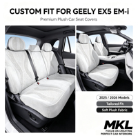 Housses de siège auto modernes personnalisées MKL pour Geely EX5 EM-i, ensemble complet en tissu suédé, 13 pièces, toutes saisons