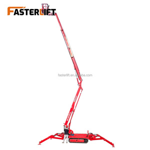 Piattaforma Elevatrice Cingolata Elettrica FASTER LIFT con Altezza Massima della Piattaforma di 18,39m, Tavolo 900x700/1200x800mm, Design Compatto per Minimizzare le Dimensioni - Product Image 3