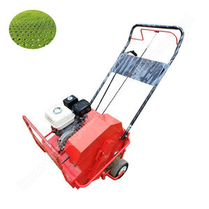 Perceuse d'aération d'herbe de jardin à dents creuses Push Fertilizing Hollowtine Court de tennis <span class=keywords><strong>Aérateur</strong></span> de pelouse - Product Image 6
