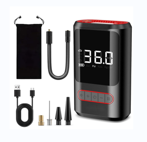Compresor <span class=keywords><strong>de</strong></span> aire para inflar neumáticos portátil con pantalla digital6000 mAh BatteryAuto Shut Off Sui table para automóviles, motocicletas, bicicletas - Product Image 1