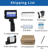 Impresora de Inyección de Tinta Digital Portátil de 12.7mm para Codificación por Lotes en Bolsas de Plástico, Fecha de Caducidad, Código QR