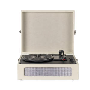 Tourne-disque <span class=keywords><strong>vinyle</strong></span> haut de gamme <span class=keywords><strong>Bluetooth</strong></span> avec enregistrement USB/SD, lecteur de disques vinyles blanc pour LP - Product Image 1