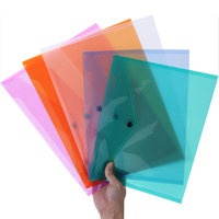 Meilleure vente! Sac de rangement plastique transparent pour documents, sac de rangement pour documents A4 PP personnel, sac enveloppe en pvc pour documents avec logo personnalisé