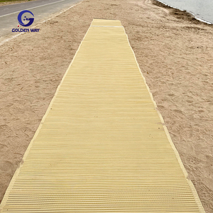 Tapis de plage antidérapant en feutre filtrant 100 % polyester de bonne qualité, sans obstacle, pour fauteuil roulant, avec filtre à liquide - Product Image 4
