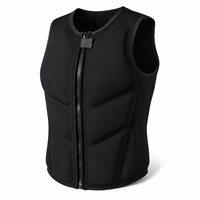 Gilet de protection personnalisé en néoprène pour adulte avec fermeture éclair frontale pour sports nautiques (Wakeboard, Surf, Jet Ski)