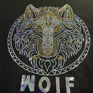 Sắt Trên <span class=keywords><strong>Motif</strong></span> Bling Appliques <span class=keywords><strong>Hotfix</strong></span> Spangles Nhà Cung Cấp Tùy Chỉnh Thiết Kế Logo Truyền Nhiệt Long Lanh Sửa Chữa Nóng Sequins - Product Image 1