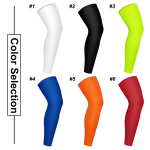 Manchon de compression personnalisé avec logo IDEA GIFT pour le fitness, la course à pied et les sports, respirant, pour femmes, en spandex, avec genouillères antidérapantes. - Product Image 2
