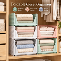 Panier de rangement pliable multi-couches en matériau PP écologique IMODE avec combinaison libre Blanc