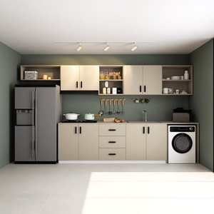 Armoire <span class=keywords><strong>de</strong></span> <span class=keywords><strong>cuisine</strong></span> moderne avec portes, placard en bois, organisateur <span class=keywords><strong>de</strong></span> rangement <span class=keywords><strong>pour</strong></span> <span class=keywords><strong>petite</strong></span> <span class=keywords><strong>cuisine</strong></span>, taille et couleur personnalisables, installation facile - Product Image 4