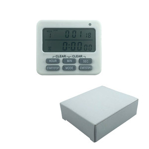 Dual Screen Digital <b>Timer</b> With Alarm Clock And Vibration For Kitchen Use - Product Image 2