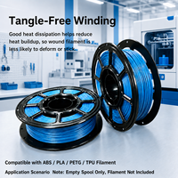 Bobine vide de filament d'imprimante 3D 1 kg, bobine en plastique, consommables, bobine d'enroulement, bobine industrielle de haute qualité pour PLA