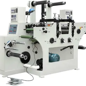 Machine de découpe rotative WJMF-350 pour rouleau d'étiquettes en papier thermique vierge Machine de découpe auto-adhésive pour refendre