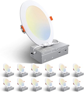 ไฟดาวน์ไลท์ LED แบบฝังฝ้า รุ่นใหม่ ขนาด 89 มม. แสงวอร์มไวท์ 3500K 120 °   ไฟส่องสว่างภายในบ้านแบบปรับมุมลำแสงได้ ตัวเรือนอะลูมิเนียม กันน้ำ IP44 - Product Image 1