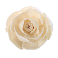 Diffuseur de parfum en rose et chrysanthème, fait main, en bois de Sola avec corde en coton, écologique, sans plomb, sans alcool