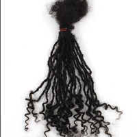 Ekstensi Dreadlock Permanen 0.2cm Locs Mudah Dipasang, Ekstensi Sister Locs Rambut Asli Super Lembut