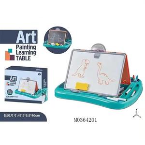 กระดานวาดภาพสไตล์ใหม่ <span class=keywords><strong>2</strong></span> in 1 เด็กเรียนรู้กระดานเขียนสีขาวดําของเล่นพร้อมขาตั้ง - Product Image 1