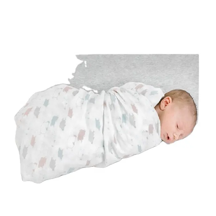 Extra Morbido di Bambù Mussola di Cotone Del Bambino Swaddle Coperta Leggero E Traspirante Fasciatoio Wrap