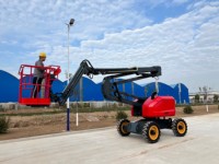 Nouveau élévateur à flèche articulée automoteur 45ft 90ft 140ft pour la construction extérieure palan en acier facile à conduire avec élingue à chaîne