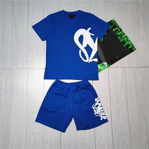 Nouveauté SYNAK Ensemble deux pièces pour homme en coton 100% style décontracté, sport, grande taille, streetwear, vintage, été - Product Image 1