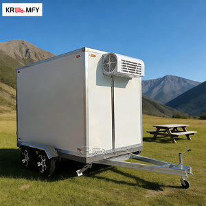Remolque Refrigerado Pequeño para Alimentos con Congelador y Cámara Frigorífica, Furgoneta Refrigerada para Alimentos, Semirremolque Congelador - Product Image 1