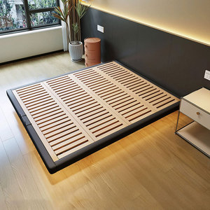 Struttura <span class=keywords><strong>letto</strong></span> moderna minimalista, <span class=keywords><strong>letto</strong></span> sospeso senza testiera, <span class=keywords><strong>letto</strong></span> <span class=keywords><strong>matrimoniale</strong></span> a filo muro, <span class=keywords><strong>letto</strong></span> <span class=keywords><strong>con</strong></span> struttura in tatami e luci integrate - Product Image 6