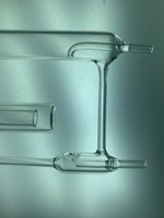 Tubo de Cuarzo de Doble Espiral para Condensador, Resistente a Altas Temperaturas, Bobina de Cuarzo Fundido para Equipos de Laboratorio