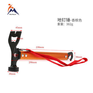 Juego de estacas para tienda de campaña con martillo, cuerdas de sujeción y bolsa de almacenamiento para accesorios de camping y senderismo - Product Image 5