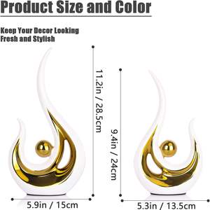 Offre Spéciale blanc créativité Art cadeau artisanat nordique céramique ornements décor à la maison luxe - Product Image 2