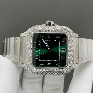 Montre de luxe pour homme Iced Out Moissanite Boîtier complet en diamant Style Hip Hop Mouvement automatique Montre de créateur - Product Image 6