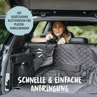 Housse de protection imperméable en polyester pour coffre de voiture pour chien, facile à nettoyer, durable, antidérapante, respirante, avec sac de rangement