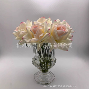 Ornement d'aromathérapie en rose artificielle Heshes, fait main en polyester, cadeau de la Saint-Valentin, cadeau de mariage, réutilisable, style rêveur - Product Image 3