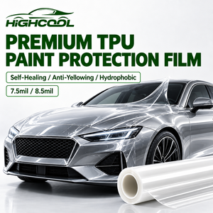 ฟิล์มใส TPU ป้องกันรอยขีดข่วน HIGHCOOL ขนาด 1.52*15 เมตร เงาสูง สำหรับหุ้มตัวถังรถยนต์ - Product Image 1
