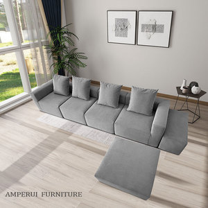 <span class=keywords><strong>Mobili</strong></span> Modulari Popolari - Supporto in Schiuma Resistente per Divano Senza Telaio Divano Componibile di Lusso a 6 Posti per Soggiorno - Product Image 1